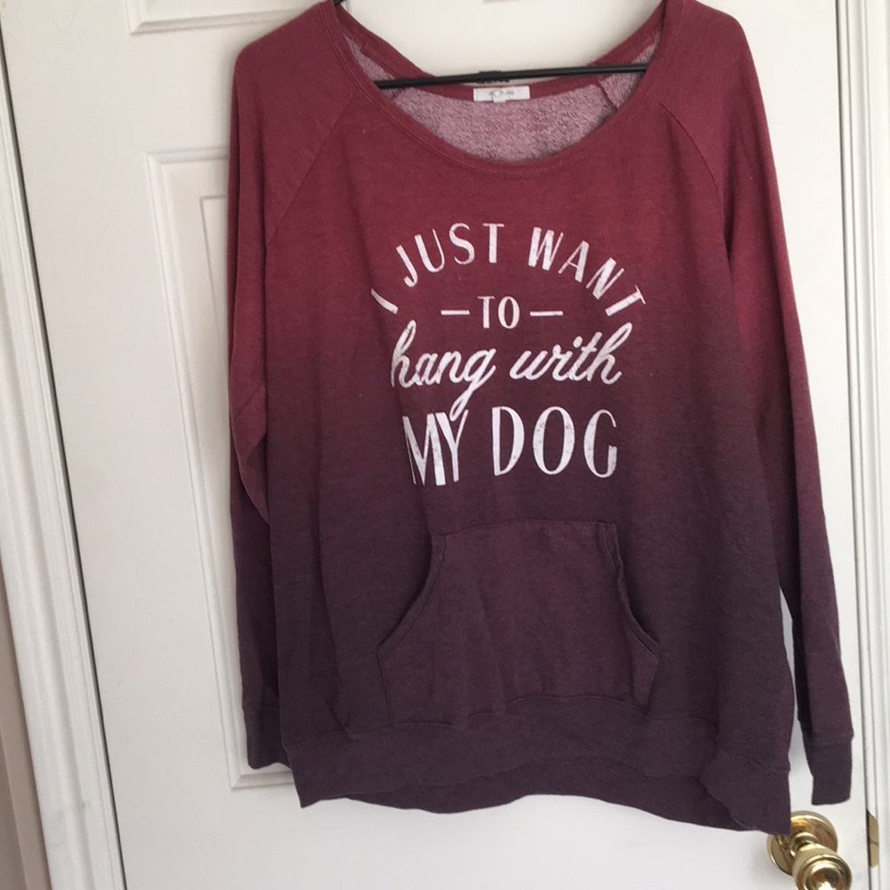 Dog lovers ombre sweater